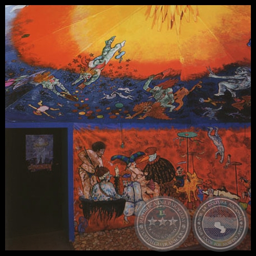 CARPILLA SIXTINA, 1990 - Acrílico y técnica mixta de RICARDO MIGLIORISI